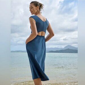 ATHLETA Ryder Midi Dress in Jay Blue XXS